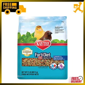 Kaytee Forti-Diet Pro Health Canary & Finch Pet Bird Food, 2 Pound - Picture 1 of 9