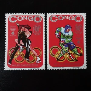 Congo Correos Aire Pa Nº 418/419 Juegos Olímpicos Lilleham sello nuevo lujo - Imagen 1 de 1