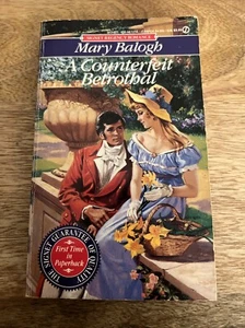 A Counterfeit Betrothal By Mary Balogh Paperback Book (1992) 1st Edition - Picture 1 of 10