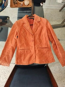 Relativity Echtleder Wildleder Lachs Jacke Größe Petite Small - Bild 1 von 7