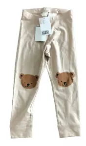 H&M Beige Bär Knieaufnäher Leggings Größe 4T (A6) - Bild 1 von 2