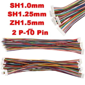 Mini JST Stecker Buchse mit 100mm Kabel Micro SH1.0mm SH1.25mm ZH1.5mm 2-10 Pin - Bild 1 von 63