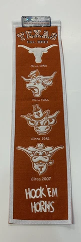 Texas Longhorns NCAA Winning Streak Embroidered Heritage Banner! Cover