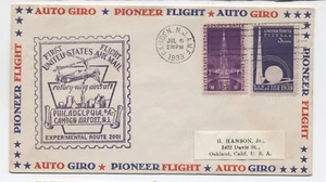 1939 Camden NJ cacheted auto giro first flight cover [y10216] - Picture 1 of 3