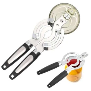 Adjustable Can Opener Jar Lid Bottle Remover Tool Stainless Steel Twist Off Grip - Picture 1 of 11