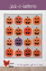 Cluck Cluck Sew JACK-O' LANTERNS - QUILT Muster - Bild 1 von 2