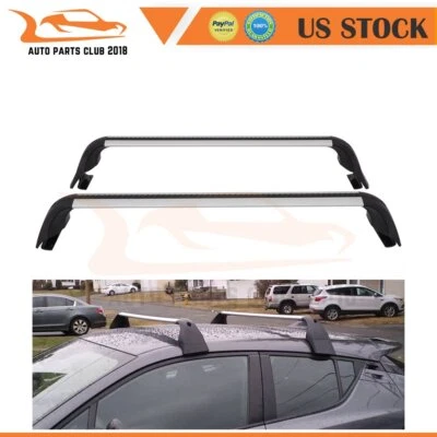 Un par de portaequipajes barra transversal de techo de aluminio para Toyota C-HR CHR 17-2021 Foto 1 de 4