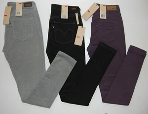 Levi's Women's Stretch Legging Jeans, Gray, Black, Purple, NWT - Picture 1 of 22