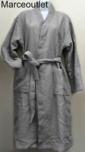 Talesma Terry Waffle Kimono Turkish Cotton Bath Robe LARGE / EXTRA LARGE Gray