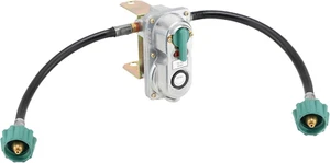 RV Propane Gas Regulator 2-Stage Auto Changeover | 11.5" Pigtail Hose Connector - Picture 1 of 12