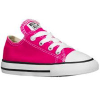 girls hot pink converse