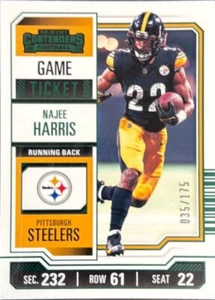 2023 Panini Contenders #84 Najee Harris Green Game Ticket 35/175 - Picture 1 of 1