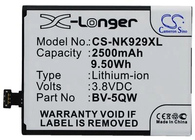 NEW Battery for Nokia iCOM Lumia 929 Lumia 929+ BV-5QW Li-ion UK Stock - Image 1 of 4