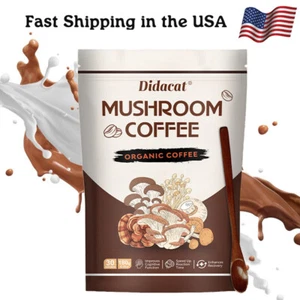 2024 New Mushroom Coffee Organic Coffee 30 Servings in one Pack - US - Picture 1 of 7