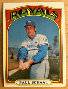1972 Topps Paul Schaal Baseball Card #177 Royals Low-Grade Fair