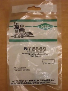NTE869 ECG869 SK10066 LM359N LM359J IC Dual High Speed Operational Amplifier NEW - Picture 1 of 4