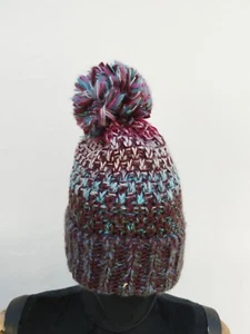 Damenmütze bunt gestrickt Mountain Warehouse Bommel Beanie - Bild 1 von 3