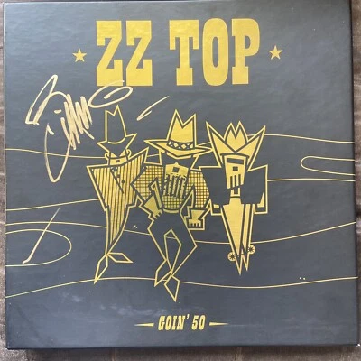 ZZ TOP GOIN' 50 180G 5LP LTD ED VINYL BOX SET SIGNED BY BILLY GIBBONS AUTOGRAPH - Image 1 of 4