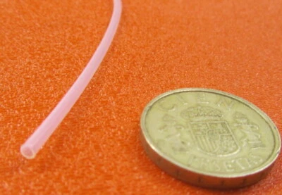 Tubo de espagueti PTFE AWG14 .090" OD x .066" ID x .012" pared x 100 pies de longitud ** Foto 1 de 4