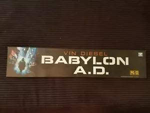 Babylon A.D. Movie Theater Mylar Poster Sign Light Box 5"x 25" Vin Diesel - Picture 1 of 1