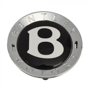 Bentley Continental Gt Gtc & Flying Spur 14-17 Black Wheel Centre Cap - C/W Clip - Picture 1 of 2