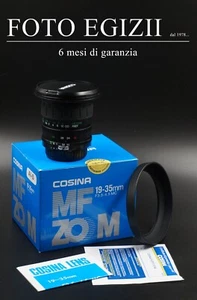 COSINA MF ZOOM 19-35 f 3,5-4,5 MC PER NIKON Ai-S ANALOGICO NUOVO GARANZIA 6 MESI - Foto 1 di 20