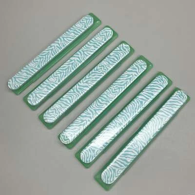 WALGREENS (6 PACK!) Nail File With Case 7 1/2" Green Zebra WIC 924935 - Image 1 of 4