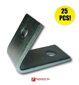 (QTY 25) 2-Hole 60° Closed Corner Angle Unistrut B-Line Channel #467760 P2108 - Picture 1 of 4