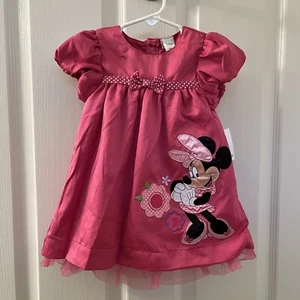 Disney Store Pink Minnie Mouse Dress and Bloomers Set Girls SZ 12-18 Months NWT - Picture 1 of 10