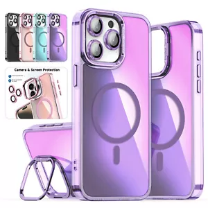 Stoßfeste Mag Safe Hülle für iPhone 16 15 14 Pro Max 13 12 11 Kamera Linse Cover - Bild 1 von 19