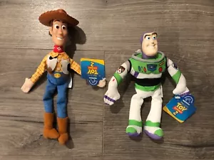 1999 Applause Disney Toy Story 2 Woody And Buzz Lightyear Plush with tags Lot - Picture 1 of 11