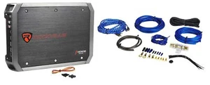 Rockville RXA-T1 1500 Watt Peak/375w RMS Amplificatore stereo auto 2 canali + Kit amplificatore - Foto 1 di 7