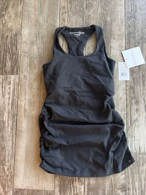 Sujetador sin mangas Beyond The Bump By Beyond Yoga Maternidad negro acanalado talla XS C1 Foto 1 de 4