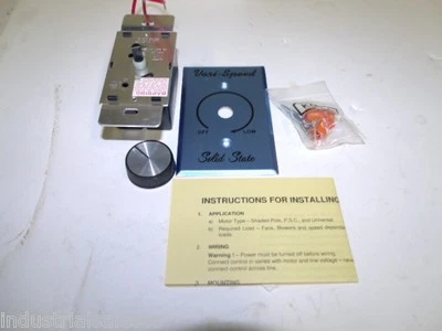 SPEED CONTROL 1 New Variable Speed Solid State Motor / fan Control 5 Amps- 240 VAC KBWC - 25 K