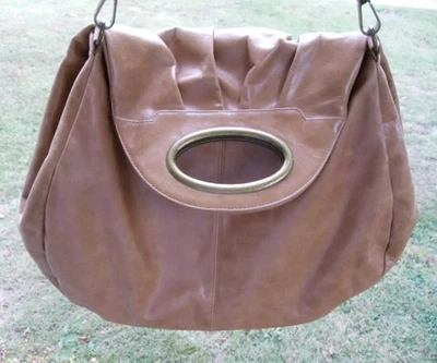 HOBO International Brown Leather X- Large Satchel Shoulder Bag Vintage Purse - Image 1 of 4