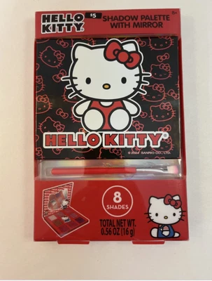 Hello Kitty Townley Eyeshadow Palette with Mirror Brush 8 Shades new  - Image 1 of 3