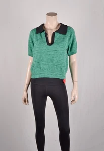 Neu mit Etikett $ 295 Matthew Bruch Noppenstrick-Polopullover L - Bild 1 von 2