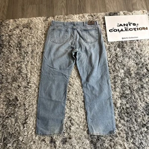 Pantalone jeans uomo vintage anni 90 Wrangler blu denim taglia 40x32 casual da lavoro Y2K - Foto 1 di 13