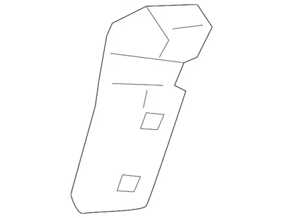 Genuine 2018-2022 Honda Accord - Protector L Rear Bumper Side 71597-TVA-A00 - Image 1 of 2