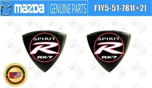 Juego de insignias emblema Mazda RX8 RX-8 SPIRIT R F1Y5-51-781 X2 OEM genuino - Imagen 1 de 10