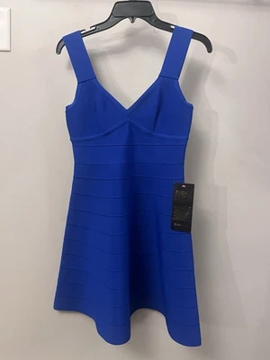 Bebe Women's Bandage Dress Blue, Size Small New With Tags - Image 1 of 4