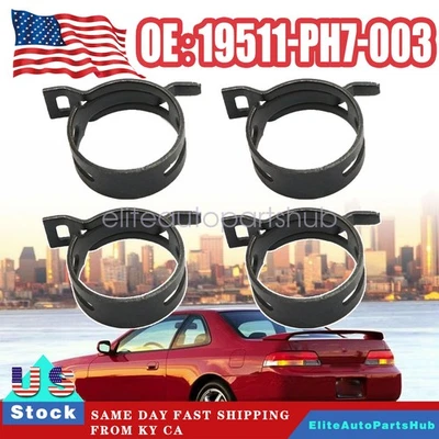 Juego de 4 abrazaderas de manguera de radiador aptas para Honda Accord Civic Element Pilot EE. UU. Foto 1 de 4