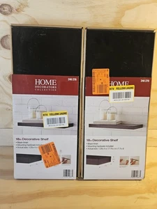 Home Decorators Collection 18" dekoratives Regal in Schwarz (2 Stück) - Bild 1 von 3