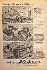 Lionel Trains 1956 Print Ad Corporation Greatest Things on Rails Toy Train Sets - Picture 1 of 2