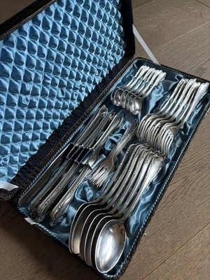 Solingen Besteckset Ernst Eickenberg 6 Personen versilbert 100 Auflage - Bild 1 von 4