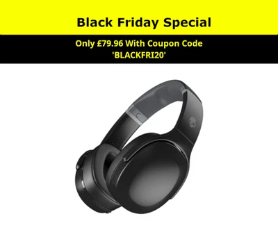 Skullcandy Crusher Evo Wireless Sensory Bass Bluetooth Over Ear Headphones Black - Image 1 of 4