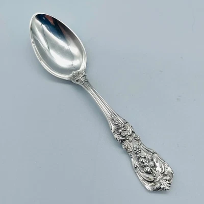 Cuchara infantil Reed Barton Francis 1 Sterling Demitasse 4,25" sin mono marca antigua 16,5 Foto 1 de 4