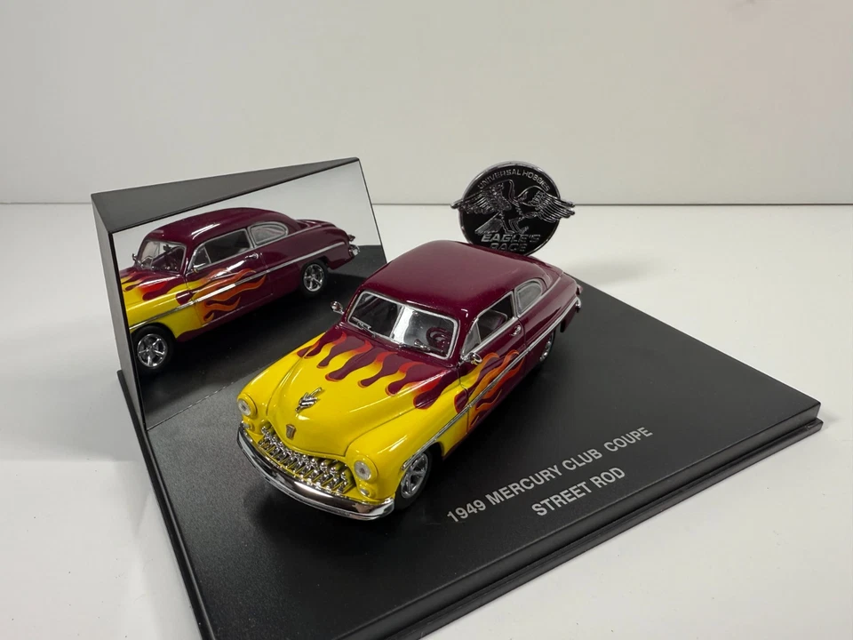 1/43 1949 Mercury Club Coupe Street Rod Hot Rod Purple by Universal Hobbies 1554 - Image 1 of 4