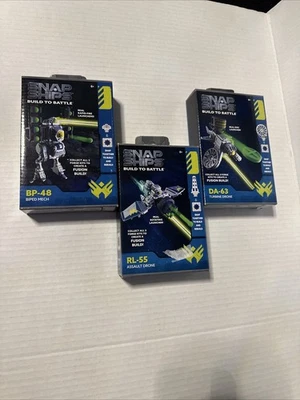 Snap Ships Build To Battle Colección de 3. RL-55, BP-48, DA-63 Foto 1 de 4