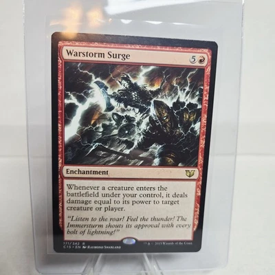 MTG - Warstorm Surge - Commander 2015 - Non-Foil - LP - Image 1 of 2